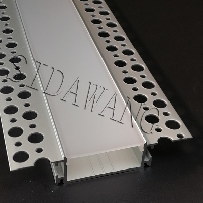Trimless plaster Drywall Led aluminum profile