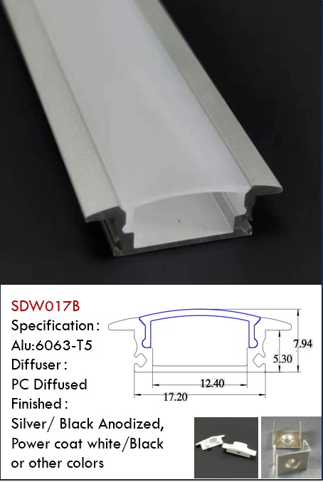  Low Profile LED Aluminum Channel w/ Trim