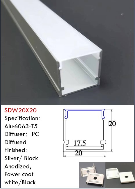 13/16inch Deep Led aluminum Profile channel