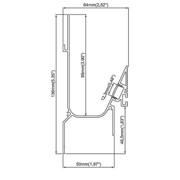 Sheetrock Indirect Cove Light Aluminum Channel