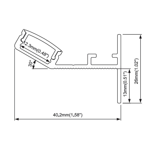Drywall Molding Golden Cove light led channel