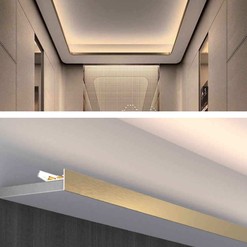Drywall Molding Golden Cove light led channel
