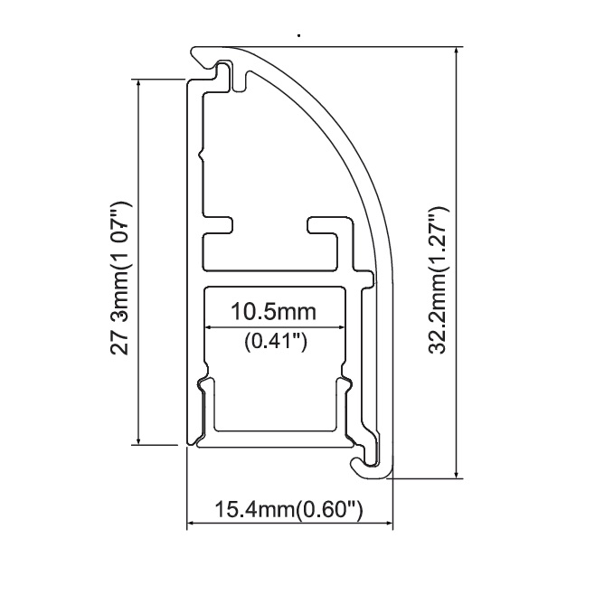 Wall Mount Led aluminum Channels
