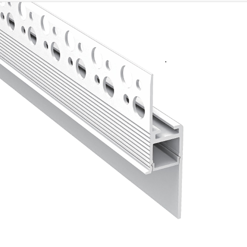 Trimless aluminum wall skirting Board led channel