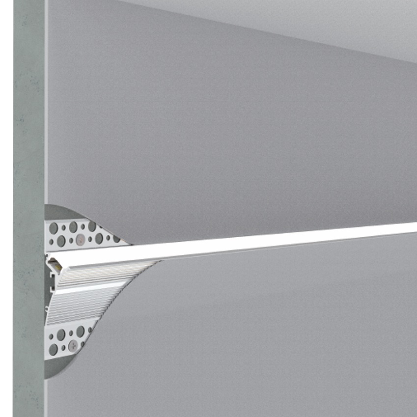 Wall washer aluminium profile for led strips